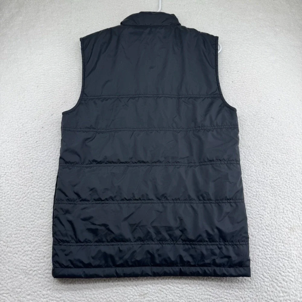 Travis Mathew Cold Bay Golf Vest Mens Small Black Quilted Full Zip Insulated